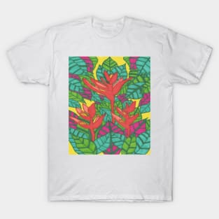 Birds of Paradise Jungle Art T-Shirt